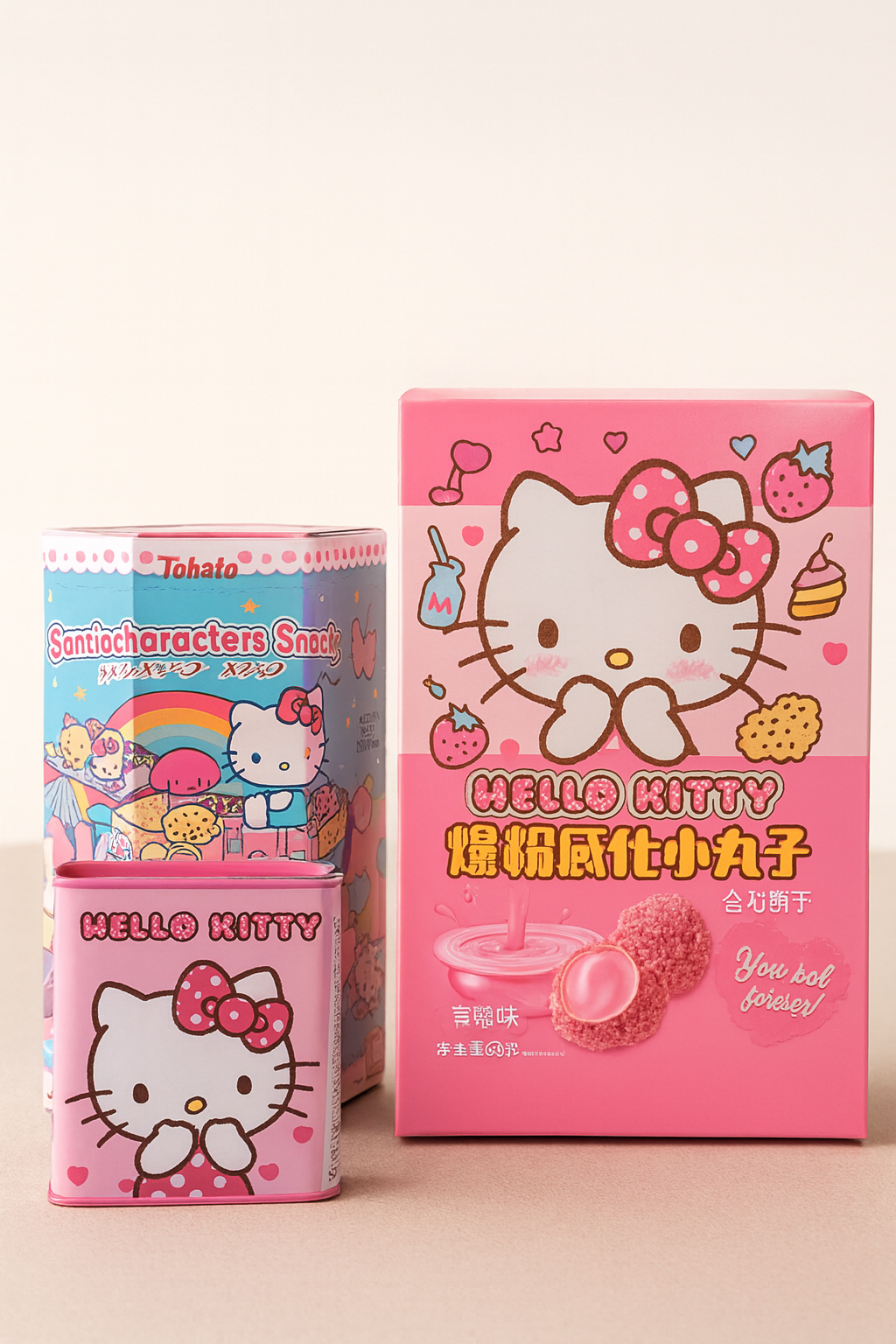 Hello Kitty Kawaii Box – Caja Sanrio con dulces, gominolas y bebida kawaii