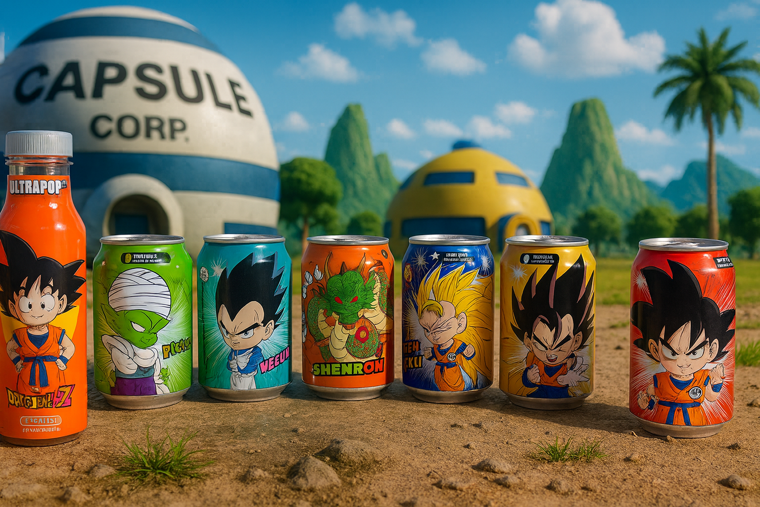 Dragon Ball Drink Collection- Coleccion de bebidas japonesas Dragon Ball