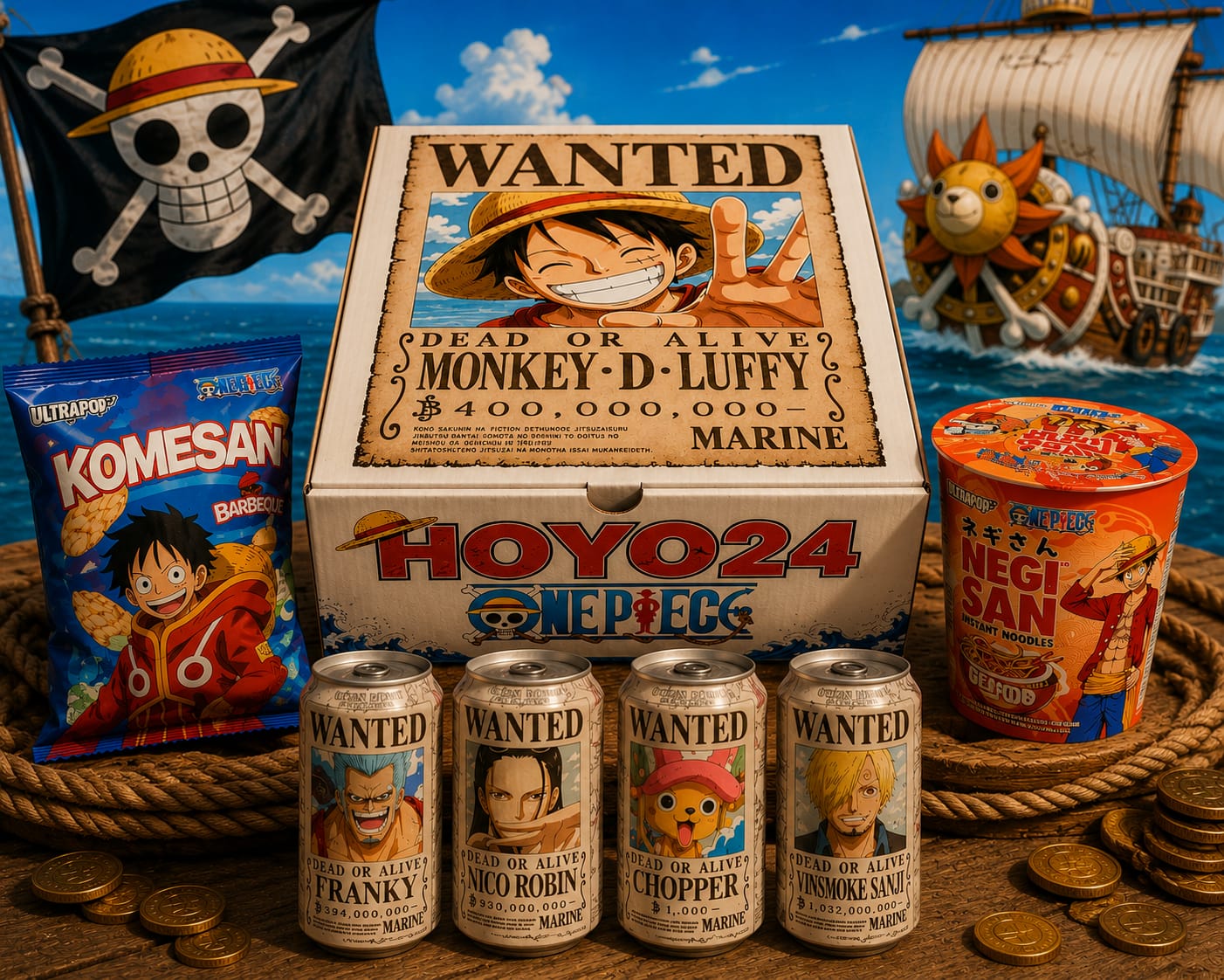 One Piece Wanted Box- Edición limitada de colección