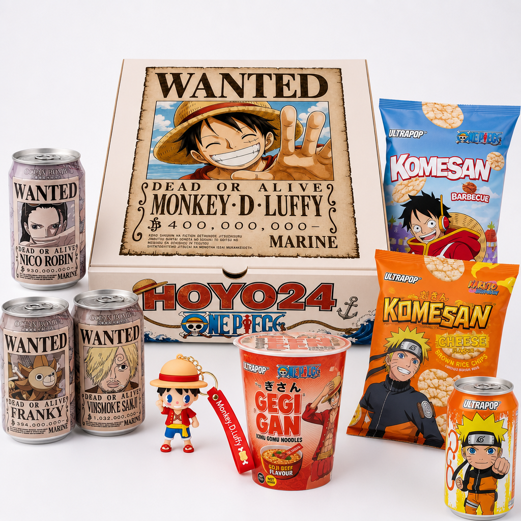 Luffy & Naruto Wanted Snack Mix Box - imagen generada del bundle